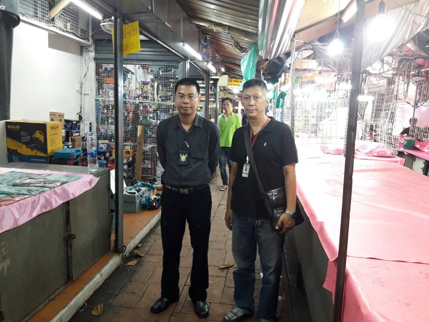 18th September 2017 inspection at Khlong Thom Market No IPR Infringement at Khlong Thom Market